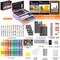 Birthday Gifts, Art Supplies, 192-Pack Deluxe Art Set Drawing Painting Supplies Kit with Acrylic Pad, Watercolor Pad, Sketch Book, Canvases, Acrylic Paint, Crayons, Pencils